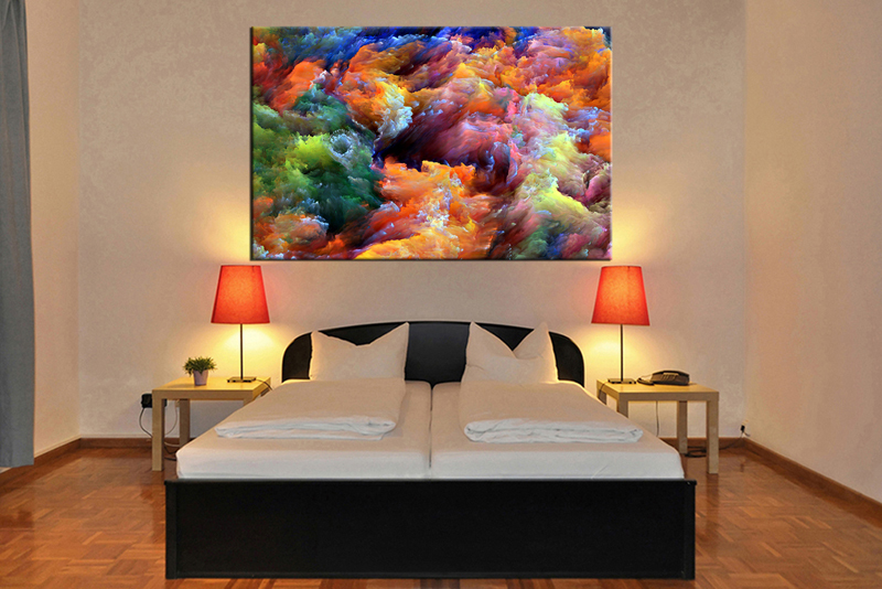 Gambar Tembok Kamar lukisan abstrak