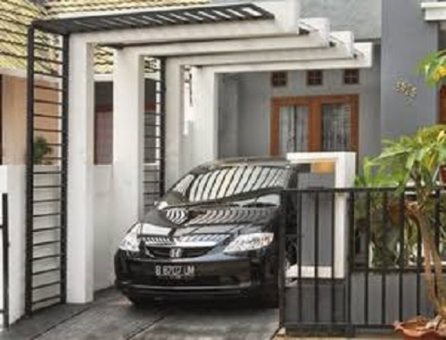 Garasi Tiang dimodifikasi jadi atap