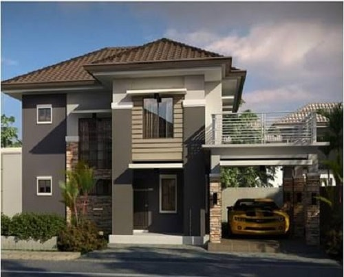 Open garage dengan memanfaatkan space Ruangan atas