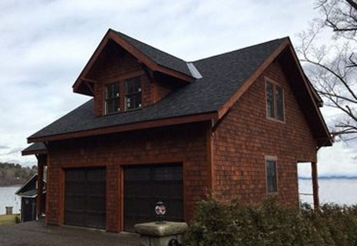 Carport Double storage Bata merah