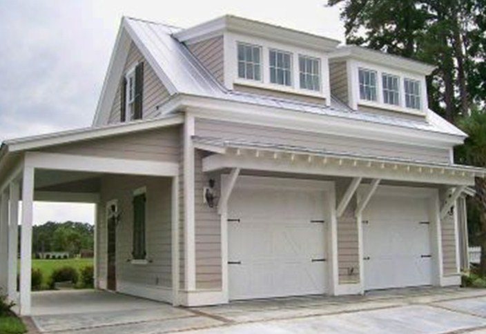 Desain Garasi Milky side room double