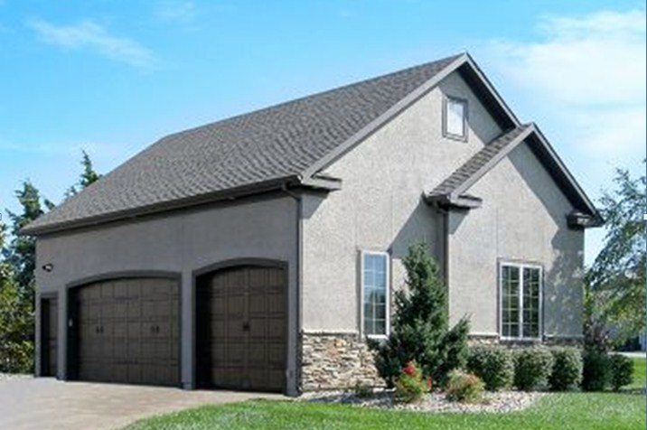 Desain Garasi Model Double Grey mansion