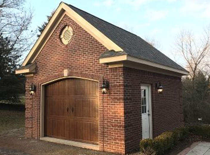 Desain Garasi Model Simple Barn Bricks