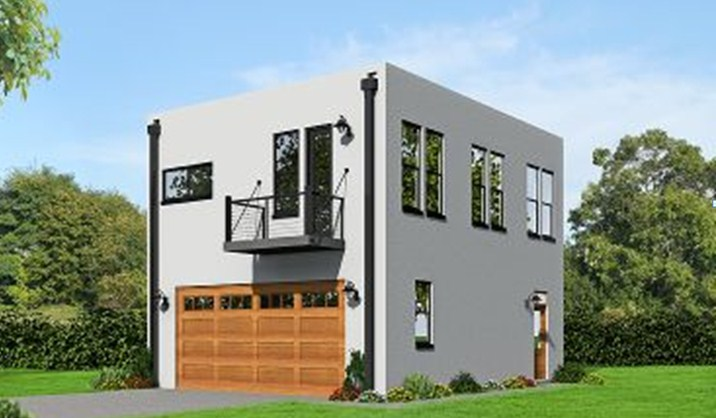 Garasi Modern square simple