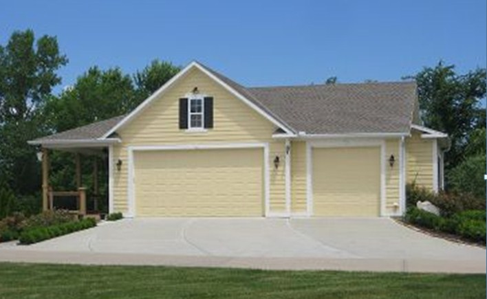 Garasi Yellow sand side Garage double storage