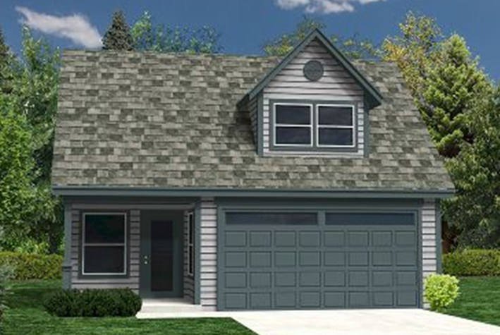 Desain Garasi Large Gate Olive Green Village