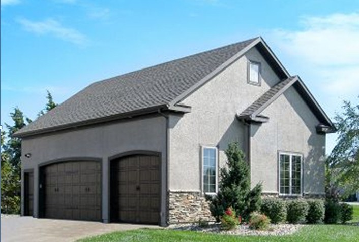 Desain Garasi Samping Double Grey Carport