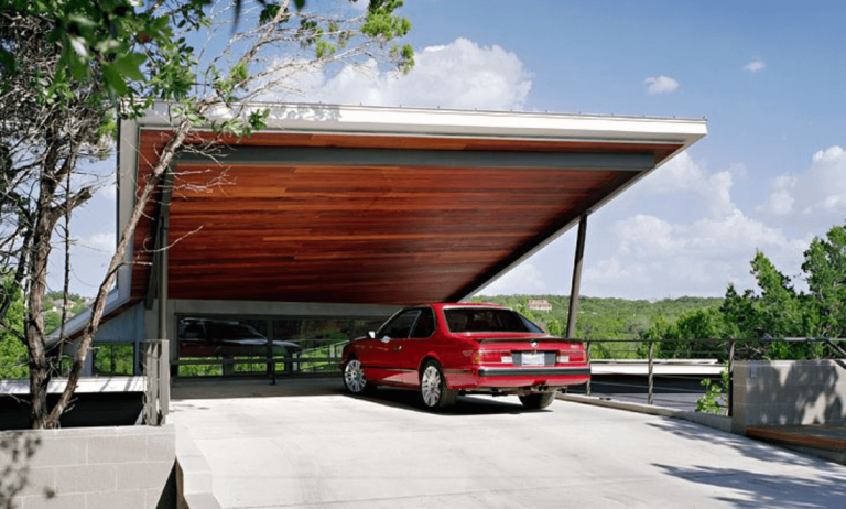Desain Garasi Woods Long model open garage