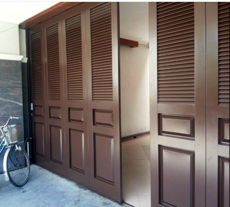 Model pintu garasi kayu sliding