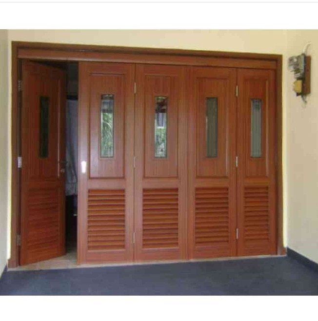 Model pintu garasi kayu terbaru
