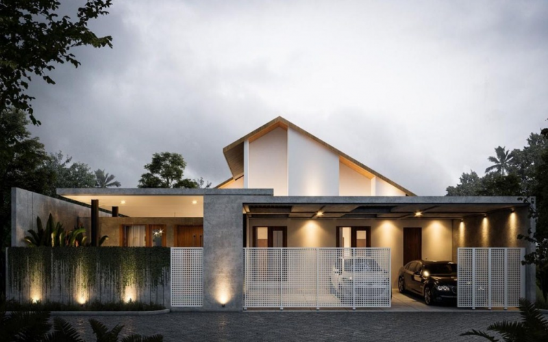 Model Garasi Mobil Tertutup Untuk Rumah Mewah