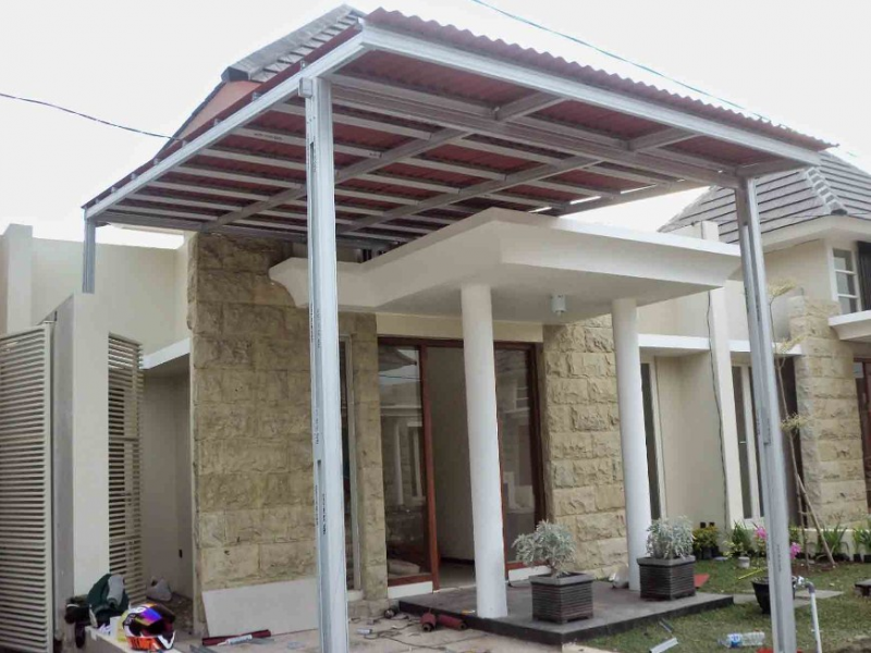 Model carport rumah type 36
