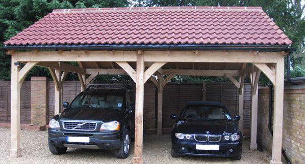 Desain Garasi Minimalis Ujung rumah