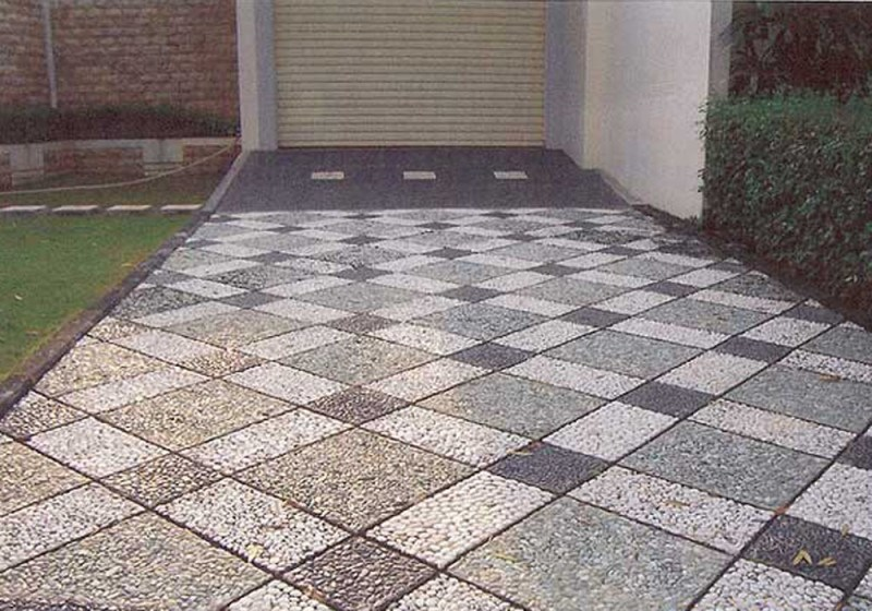 Gambar Keramik Garasi Mobil Depan Rumah