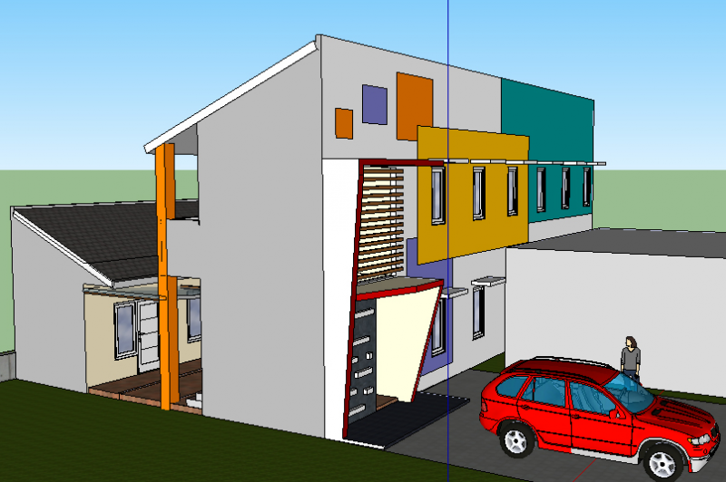 Gambar Garasi Mobil Depan Rumah Luas