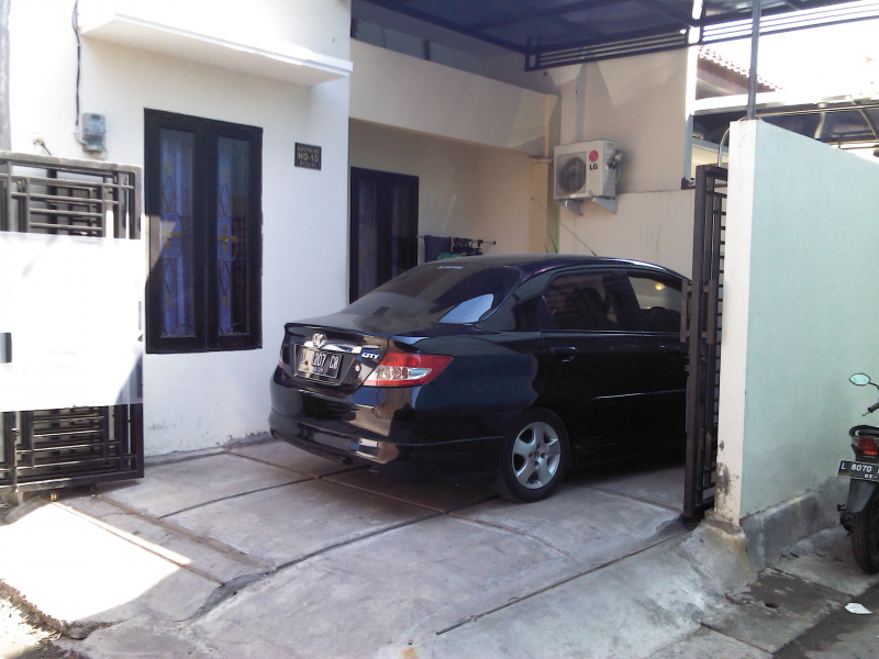 Garasi mobil minimalis Model menyamping