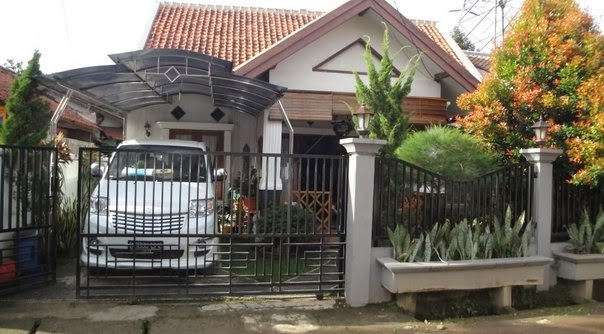 Desain Garasi Rumah nuansa asri
