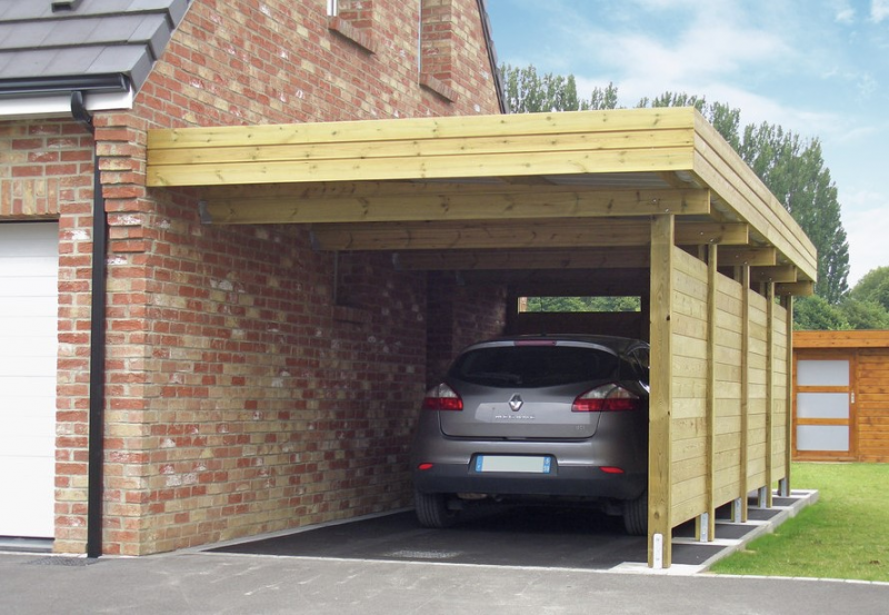 Gambar Garasi Mobil Samping rumah