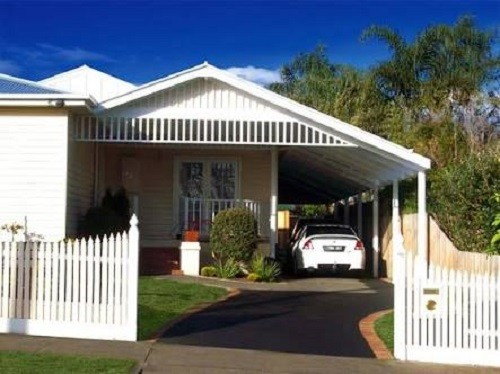 Gambar Garasi Mobil Samping Satu atap