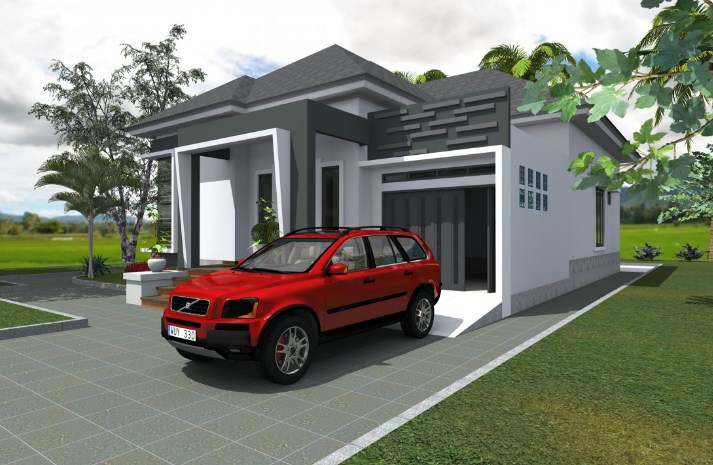 Model garasi mobil samping rumah