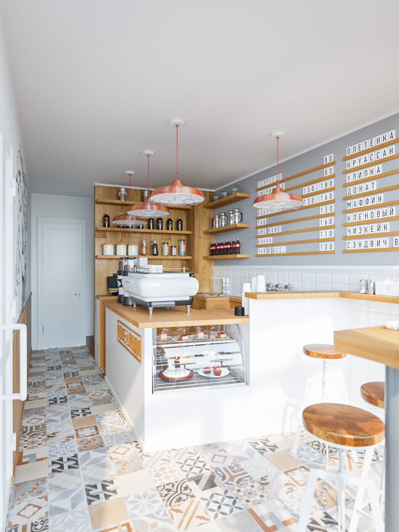 Desain Interior Cafe Sederhana Mini