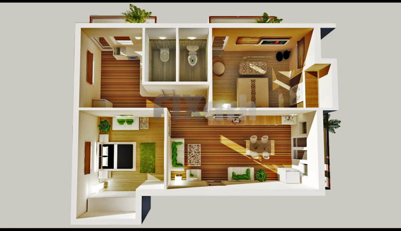 Contoh Desain Interior Apartemen 2 Bedroom