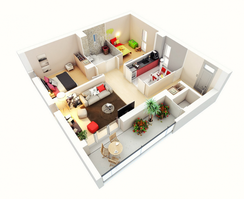 Desain Apartemen COZY LIVING