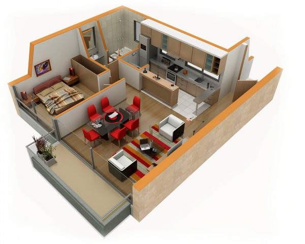 Desain Interior Apartemen 2 Bedroom Terbaru