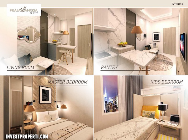 Inspirasi Desain Interior Apartemen 2 Bedroom