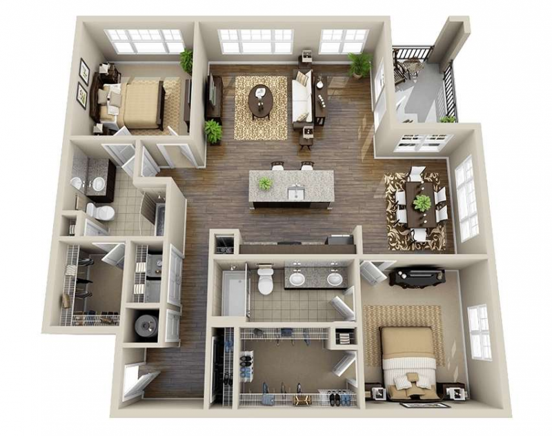 Tips Desain Interior Apartemen 2 Bedroom