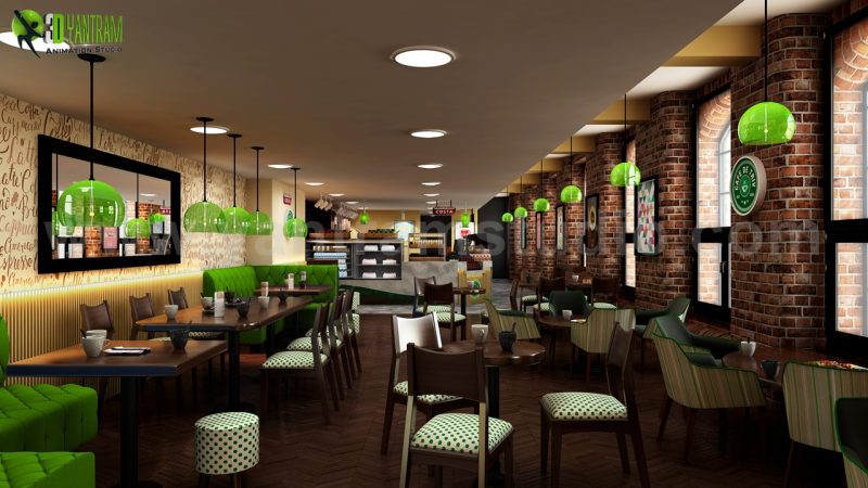 Desain Interior Cafe Ruko Hits