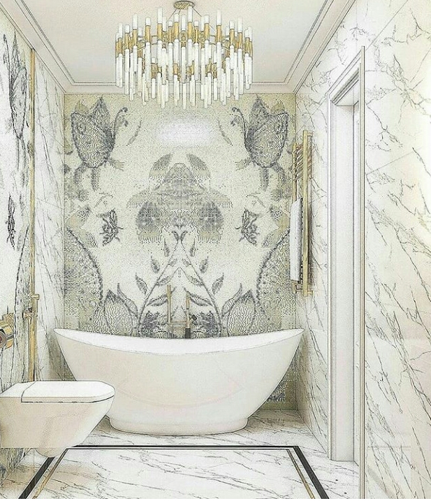 Lukisan vintage warna putih Untuk Desain Interior Rumah