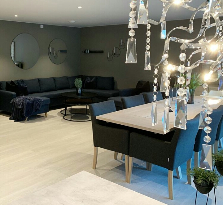 Desain Interior Mewah Lengkapi dengan hiasan gantung