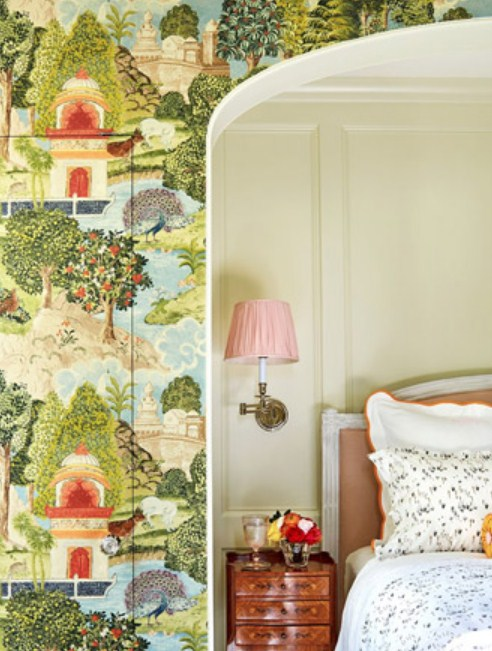 Dekorasi interior kamar tidur yang bermakna