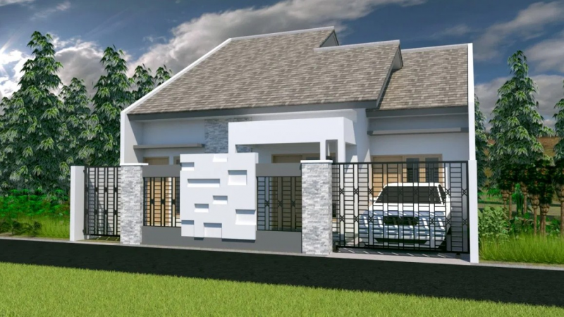 Desain Rumah 10 x 10 meter Sederhana