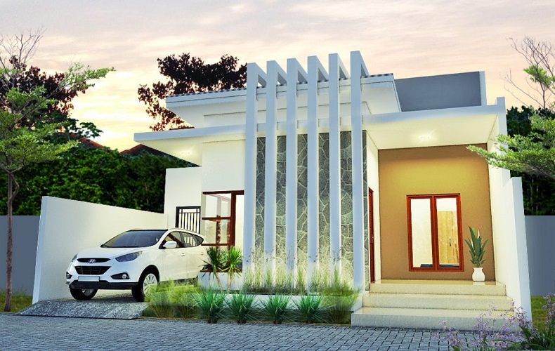 Desain Rumah 1 lantai dengan gaya modern