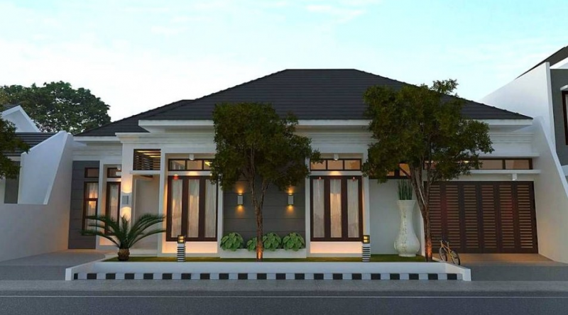 Desain Rumah 1 Lantai Mewah Modern