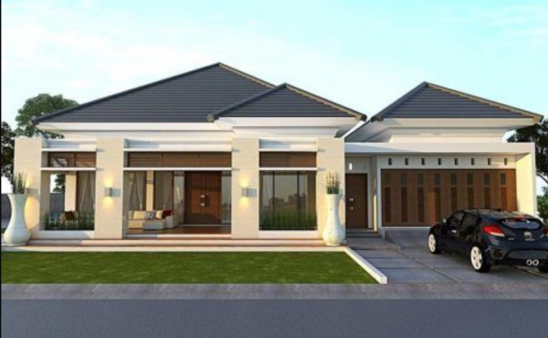 Desain Rumah 1 Lantai Mewah Terbaru