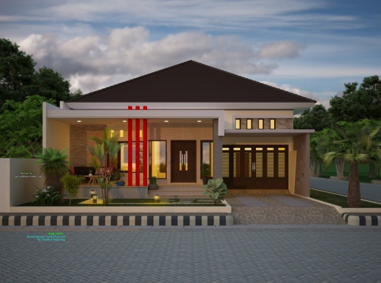Desain Rumah 1 Lantai Mewah
