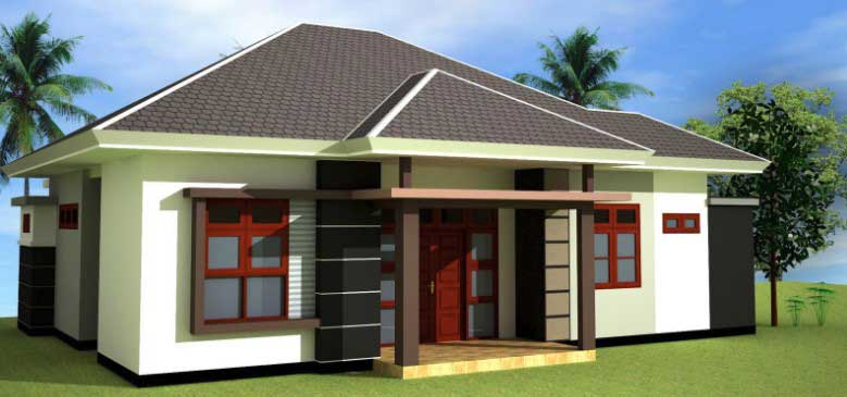 Desain Rumah 1 lantai yang sederhana dan luas