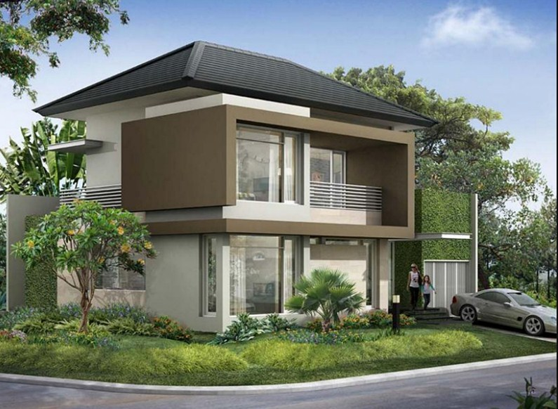 Desain Rumah 2 Lantai Modern 2020 Nuansa Alami