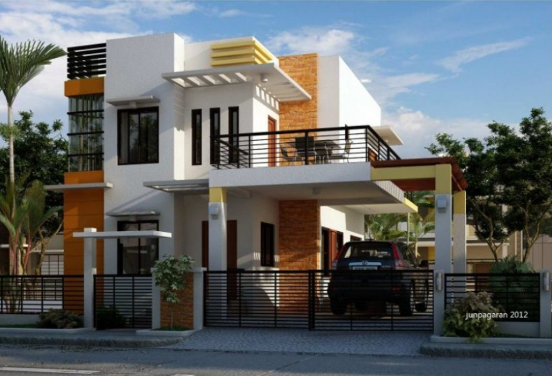 Desain Rumah 2 Lantai Modern Minimalis Atap Datar