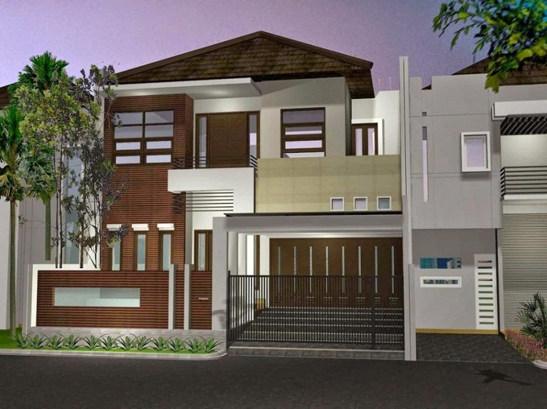 Desain Rumah 2 Lantai Modern Rumah tipe 45