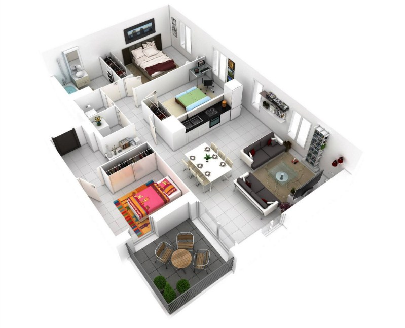 Desain Rumah 3 Kamar Minimalis Terbaru