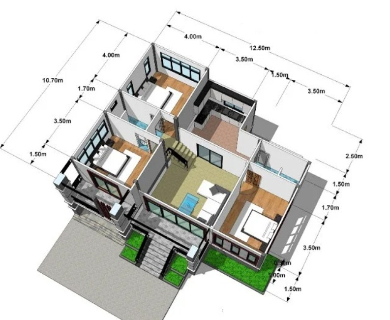 Desain Rumah 3 Kamar Sederhana Minimalis