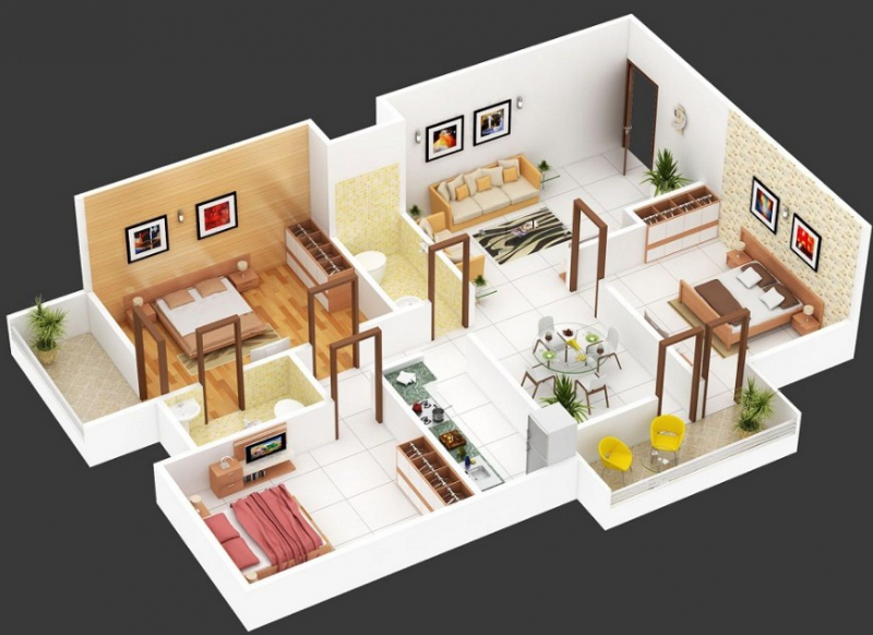 Desain Rumah 2 Kamar Terbaik