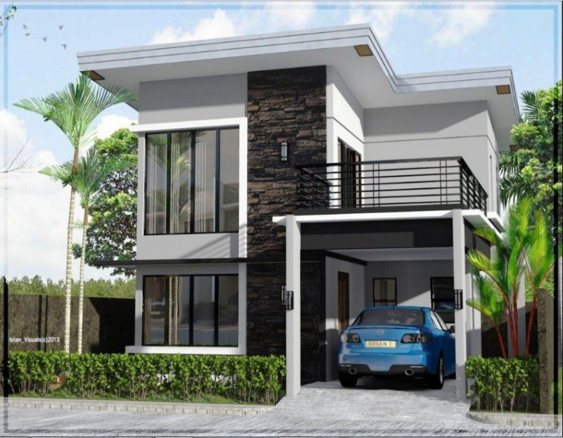 Desain Rumah 2 Lantai Minimalis Dengan Balkon