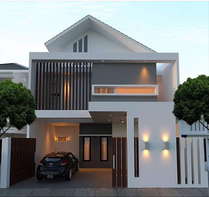 Desain Rumah 2 Lantai Minimalis Modern Terbaru