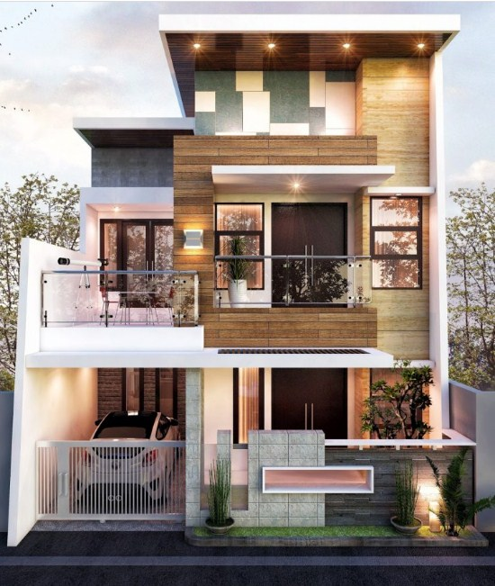 Desain Rumah 2 Lantai Minimalis Modern