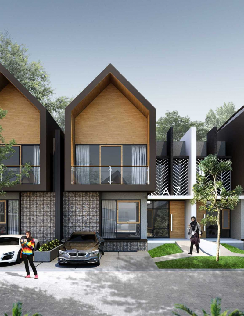 Desain Rumah 3 Lantai Gaya Skandinavian